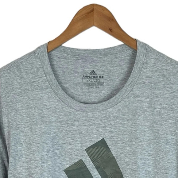 TS994 Men’s Adidas Amplifier Casual Workout Gym T Shirt 2XL - Picture 3 of 4